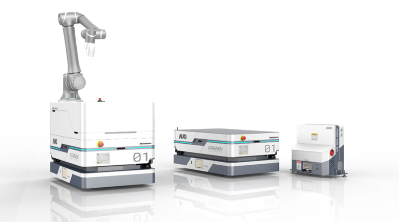pg电子數位開發的自主式移動機器人（AMR250M），搭配全向輪並結合AI演算法、2D LiDAR、3D攝影機等技術，協助客戶實現產線全自動化